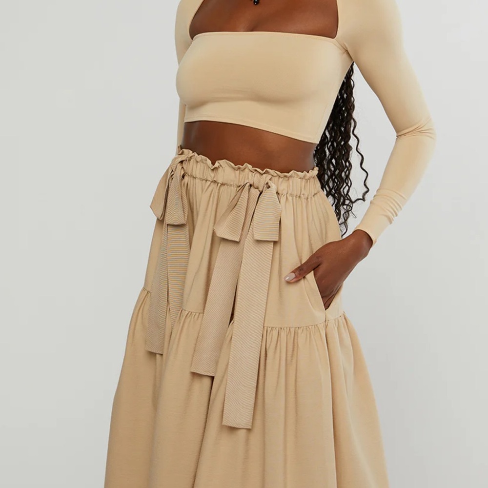 Long Sleeve Bandeau Top